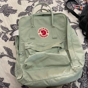 Fjallraven cream backpack